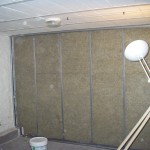 Le mur côté studio A - vu du studio A