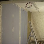 Le mur côté atelier - vu du studio A