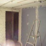 Le mur côté atelier - vu de l'atelier