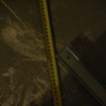 Pan avant droit - distance au mur du fond