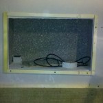 Coffrage fini, côté gauche